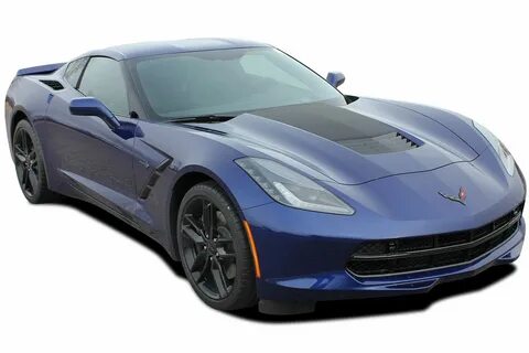 2014-2019 Chevy Corvette C7 HOOD BLACKOUT Decal Center Hood 