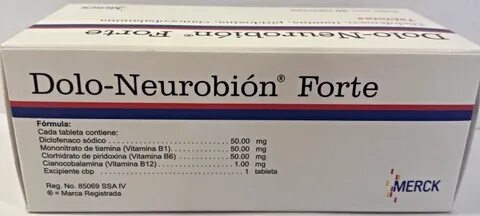 Dolo-Neurobion Forte 30 Tablets Mexican Vitamin Supplement T