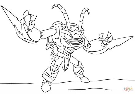 Skylanders Giants Swarm from Skylanders Coloring Pages - Car