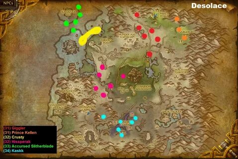 Wow Classic Desolace Map - Map Of East Coast