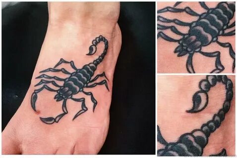 35 Nice Zodiac Scorpion Tattoos On Foot