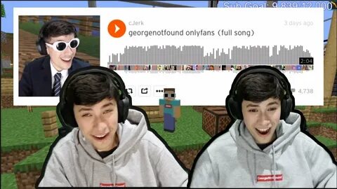 George REACTS to 'GeorgeNotFound Only Fans' Song - YouTube