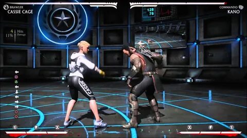 Mortal Kombat X: Brawler Cassie Cage Combos - YouTube