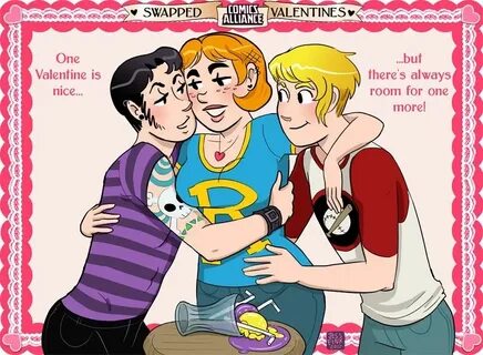 Gender-Swapped Valentines: Archie, Betty and Veronica Betty 