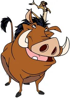 Clip art of Timon and Pumbaa from The Lion King #thelionking