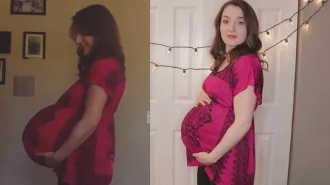 Expectant mum shares honest video comparing her two pregnanc