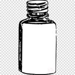 Download Medicine Bottle Black And White Clipart Tablet - Me