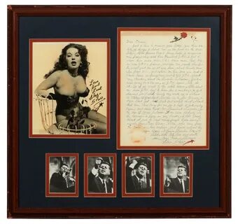 Lot Detail - Blaze Starr Famous Burlesque Dancer Signed and 