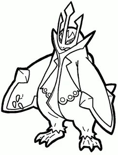 Empoleon Coloring Page - Coloring Home