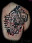 Gothic Skull Tattoo On Shoulder Welder tattoo, Tattoos, Tatt