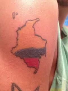colombian map tattoo Tattoos, Map tattoos, Tattoos and pierc