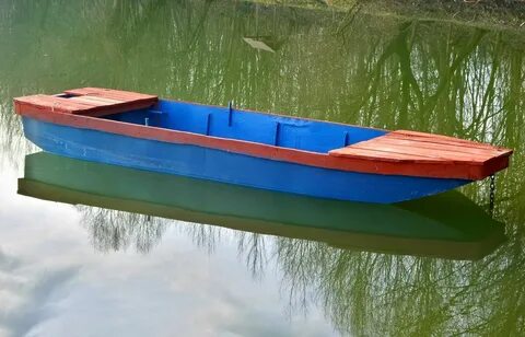 Boat, Boat, Water, Blue-Red, Lake, Pomd, Wood #boat, #boat, 