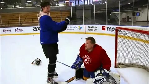 Shawn Mendes and James Corden Play Ice Hockey - YouTube