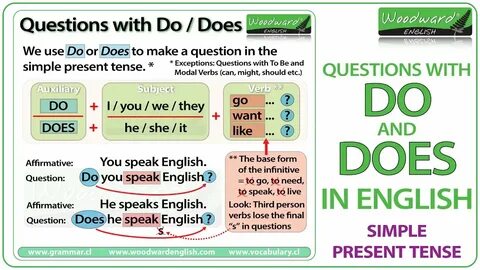 Do and Does in English - Simple Present Tense Questions - Yo