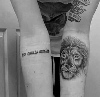 Lion Tattoo With Quote - Tattoos Concept