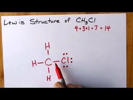 How to Draw the Lewis Structure of CH3Cl (chloromethane) - Y