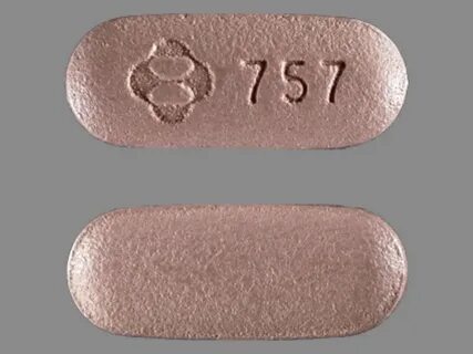 Logo 757 Pill (Purple/Elliptical/Oval) - Pill Identifier - D