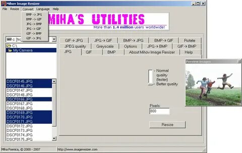Mihov Image Resizer 1.2 Screenshots
