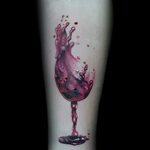 50 Wine Tattoo Designs For Men - Vino Ink Ideas