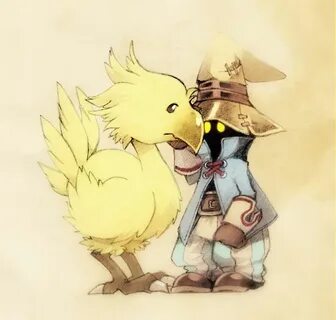 Vivi & Chocobo Photographic Print by FantasyLight Final fant