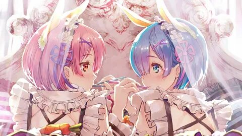 #301636 Ram, Rem, Re:Zero, Anime, Girls, 4K wallpaper - Rare