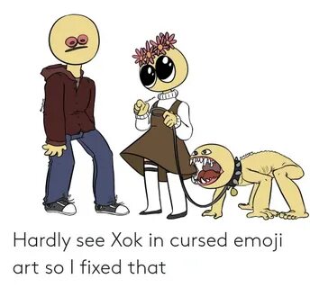KAMERONI RAMEROONI Cce Hardly See Xok in Cursed Emoji Art So