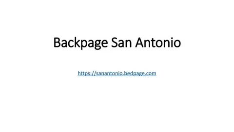 Backpage San Antonio " Dailygram ... The Business Network