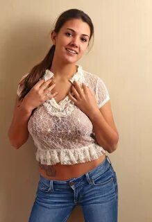 Jaycee West Nude in Jaycees Sheer Lace Shirt - Free Cosmid Picture Gallery at El