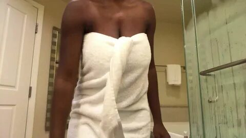 Black boobs shower towel gif