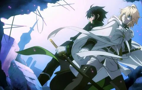 Обои парни, мечи, anime, art, Owari no Seraph, Yuuichirou Hy