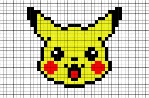 pikachu pixel art - Buscar con Google Pixel art pokemon, Min