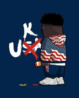 Pinterest: ADC 21 savage Cartoon art styles, Hip hop art, Ca