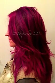 Hair color by Sara Reed using Pravana Vivids Wild Orchid, Ma