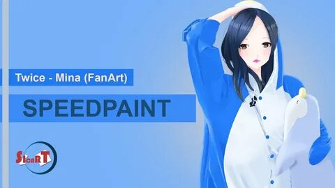 Twice - Mina Fanart Speedpaint Video - YouTube