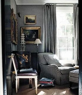 A smartly done checkered room by Cameron Kimber Home, Room i