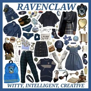 Ig)@artoftheweirdoboy made this Hogwarts outfits, Ravenclaw 