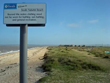 Swale Naturist Beach When the wind's from the east, the be. 