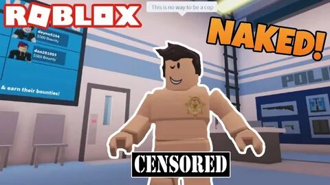 NAKED COP in Roblox Jailbreak - YouTube