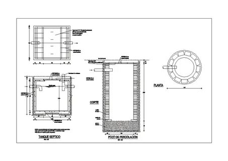 Septic tank in AutoCAD CAD download (72.62 KB) Bibliocad