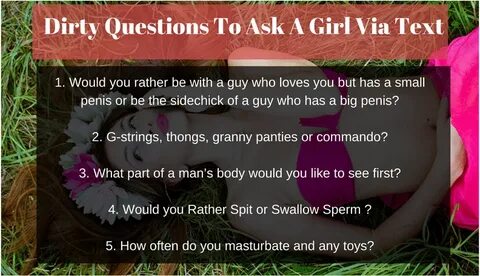 Dirty Sexual Questions To Ask A Girl - Questions To Ask A Gi