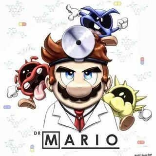 Dr. Mario (with Viruses). Mario art, Nintendo mario bros, Ma