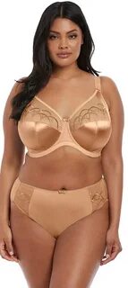 Elomi Cate Banded Full Cup Bra-Black-White-Pecan Cafe-Latte