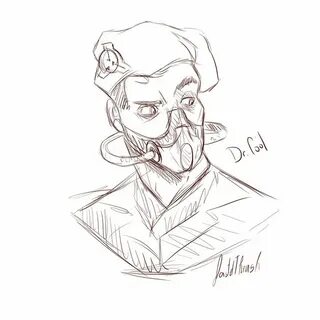pasteltrashstuff: "Dr. Cool quick sketch, character by @theh