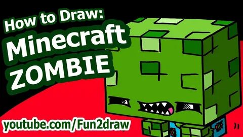 How to Draw a Minecraft Character - Minecraft Zombie - Fun2d