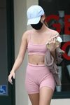 HAILEY BIEBER in Tights Out and About in West Hollywood 10/2