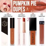 Jeffree Star Pumpkin Pie Velour Liquid Lipstick Dupes - All 