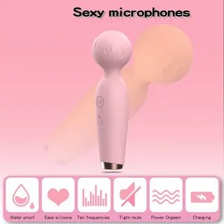 Female Mini Av Massage Vibrator Small Microphone Vibrator Ad