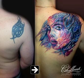 Тату Cover-up -Лицо - Chillout Tattoo Workshop