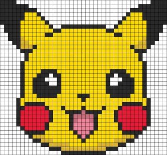 Pikachu Hama bead pattern like if you played some of the fir