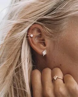beauty Ear piercings helix, Ear piercing for women, Types of